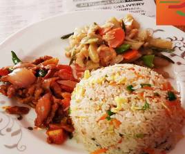 Chicken Fry & Chili with Vegetable and fried rice Set Menu 9 
