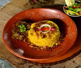 Beef Khichuri with Green Salad